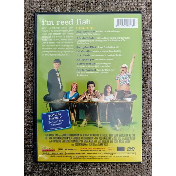 I'm Reed Fish DVD 2007 Jay Baruchel Alexis Bledel DJ Qualls Movie Film RomCom 1x - Picture 2 of 12